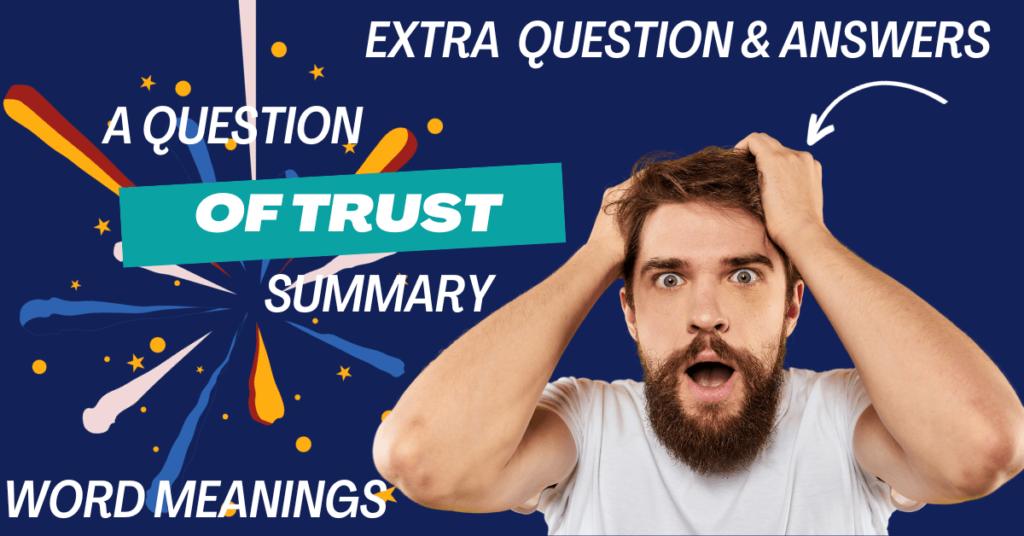a question of trust extra question and answers
