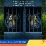 A Tiger in the Zoo Summary Class 10