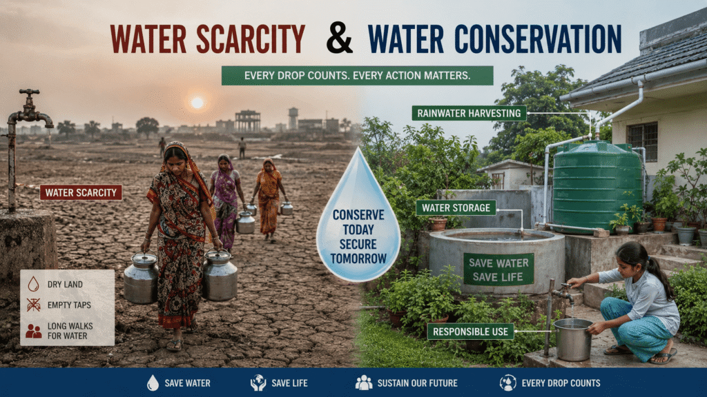 Water Scarcity and Water Conservation